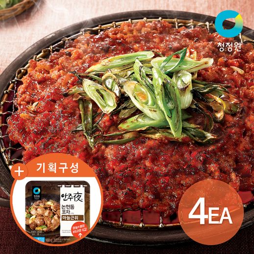 청정원 호밍스 닭불고기 300gx4개+(기획)안주야마늘근위160g - NS홈쇼핑