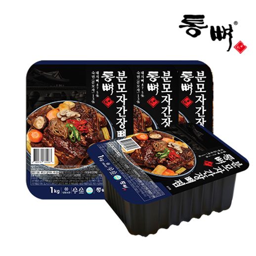 [통뼈감자탕] 전통의 맛 그대로, 분모자간장뼈찜 1kg x 4팩 - NS홈쇼핑