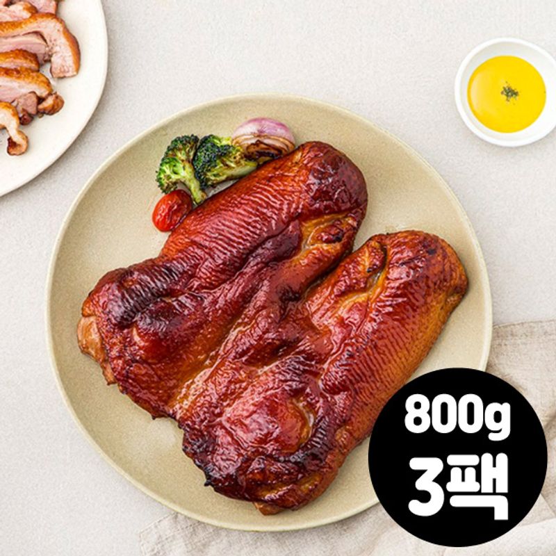 쉐프의밥상 훈제오리 오리고기 800g X 3팩(통오리 완포) - NS홈쇼핑