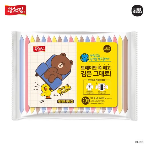 [광천김] 라인프렌즈 에코김 5g(10매)X20봉 - NS홈쇼핑