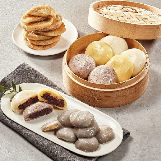 (단)[안흥찐빵] 안흥 할매 쌀찐빵 20개 + 흑미쌀찐빵20개 + 단호박찐빵20개  + 감자떡20개 (옛날찰호떡10개 특별구성) - NS홈쇼핑  (단)... 