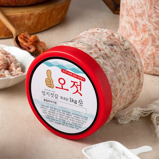 엄지젓갈 바다의 향기 그대로 국내산 새우젓(오젓) 500g - NS홈쇼핑