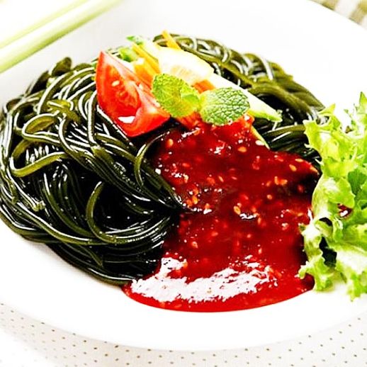 저칼로리 바로먹는 완도산 미역국수 5팩 + 비빔소스 5팩 - NS홈쇼핑