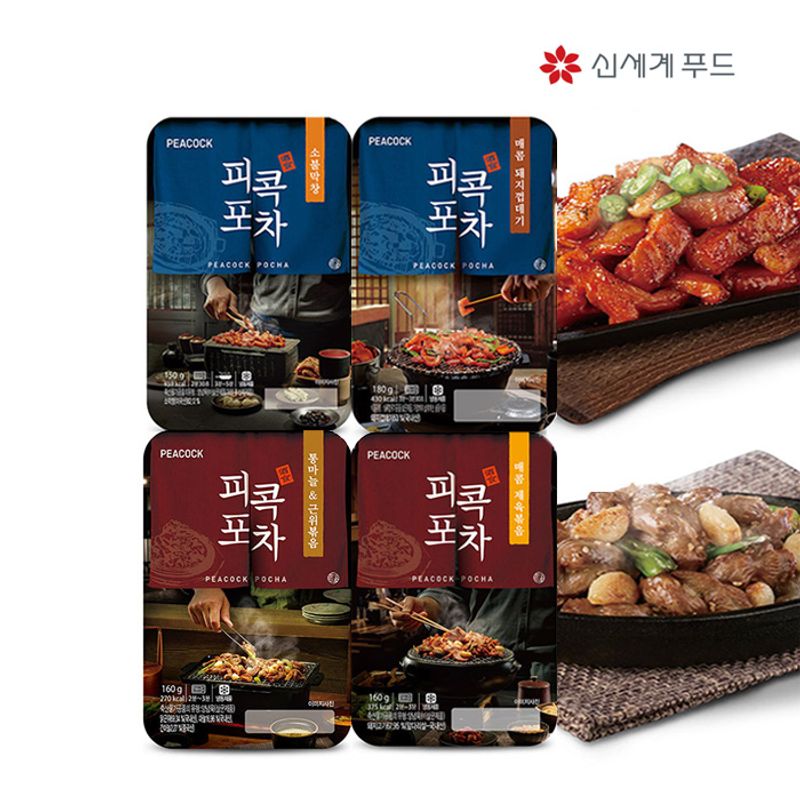 피코크 피콕포차 통마늘&근위볶음/매콤돼지껍데기/매콤제육볶음 안주 모음전 - NS홈쇼핑