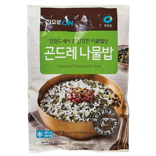 청정원 집으로ON 곤드레나물밥230g x 14개 - NS홈쇼핑