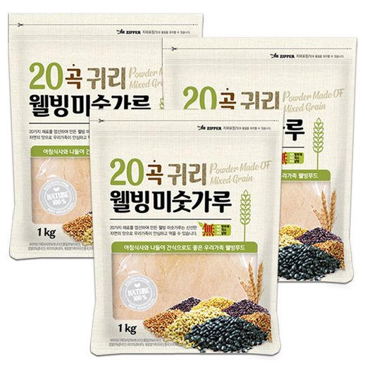 20곡 귀리 웰빙 미숫가루 1kgX3봉 - NS홈쇼핑