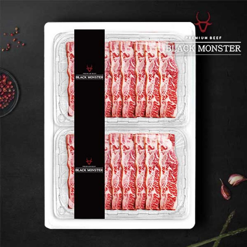 [블랙몬스터] 리얼 꽃LA갈비 3kg(1.5kg+1.5kg)/부직포가방 - NS홈쇼핑