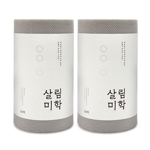 살림미학 데일리 일회용 수세미 120매 (60매 x 2롤) - NS홈쇼핑