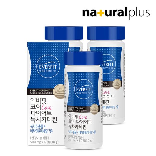 에버핏코어다이어트3병 3개월 녹차 카테킨 - NS홈쇼핑