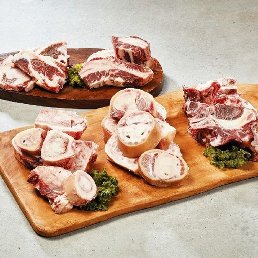 (단)[명장 이상정]소한마리 보신세트 4kg(사골 800g + 우족 800g + 꼬리반골 800g + 소뼈 800g + 갈비뼈 800g) - NS홈쇼핑