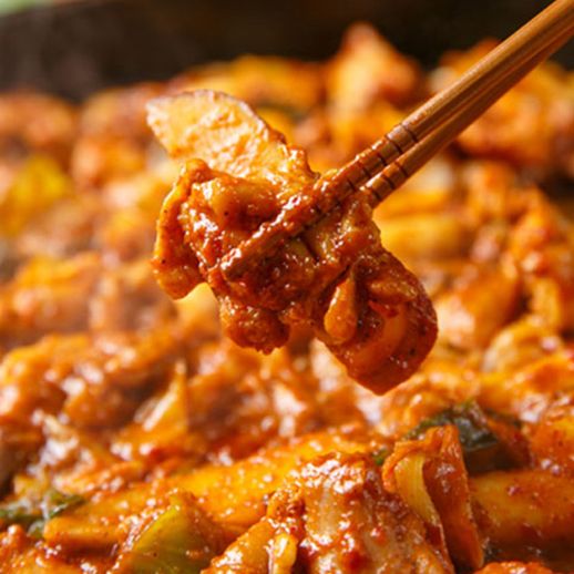 [순수]전통 춘천 닭갈비 400g*4팩+떡사리400g(100g*4팩) - NS홈쇼핑