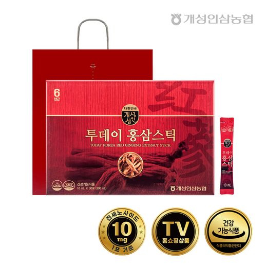 개성상인 투데이 홍삼스틱 10ml 30포 x 1박스 - NS홈쇼핑