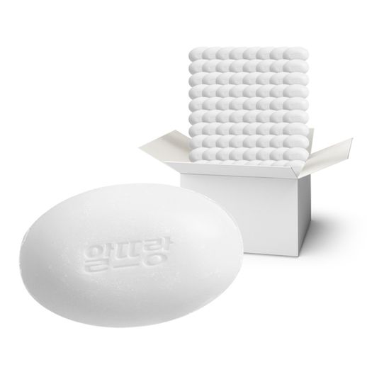 알뜨랑 세면 비누 흰색 1박스 (130g X 80개입) - NS홈쇼핑