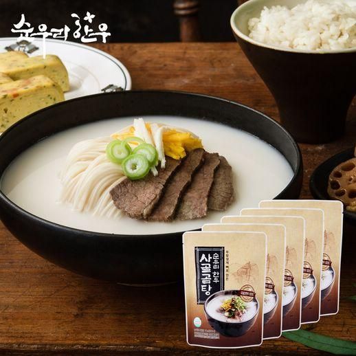 [순우리한우] 한우 사골곰탕 500ml 5팩 - NS홈쇼핑