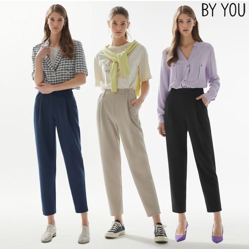 [바이유] 여성 트윌 배기 팬츠 3종택1_PTBW