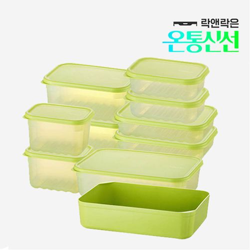 락앤락 스마트킵 프레쉬 11종 밀폐용기(330mlX2+640mlX3+760mlX2+1.5LX2+3.2L+채반)