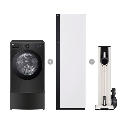 LG전자 트롬 오브제컬렉션 워시콤보 FH25KAX + 스타일러 SC5MSR82H + 청소기 AX948BWE