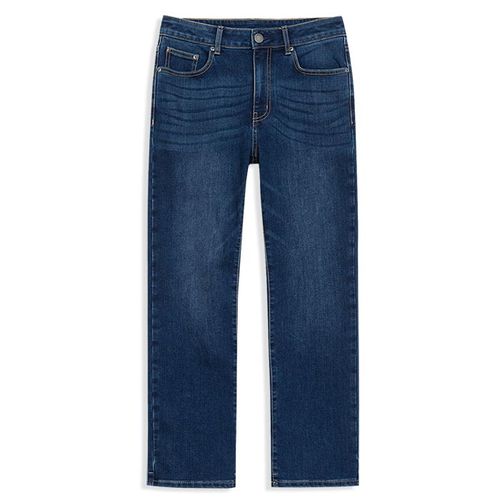 겨울 기모안감 에코워싱 스판 일자 청바지