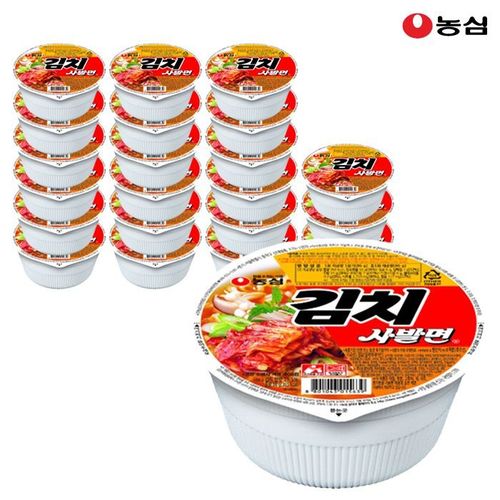 [갤러리아] 농심 김치사발면 86g x 24개