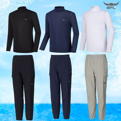 [BFL 상하세트] 냉감 반목 쿨티셔츠+조거팬츠세트