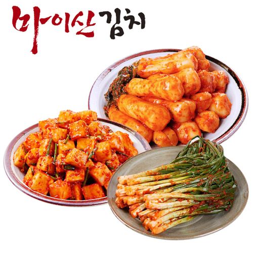 [한국농협김치] 마이산김치 맛남3종10호 총각김치/깍두기/파김치 각1kg