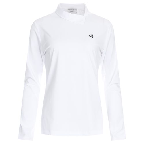 NO.227 하프넥 여성 골프웨어 긴팔 티셔츠 LB-WSH-227-화이트