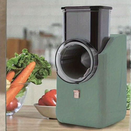 오토 슬라이서 전동채칼 3종 만능 채칼 세트 양배추 채썰기 그린 R325