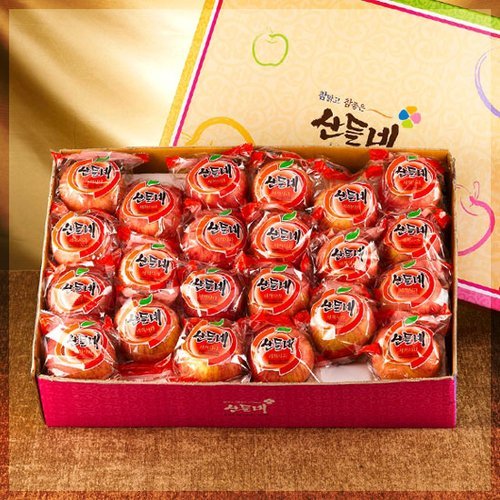 [산들네] 껍질째 먹는 경북 세척사과 5kg 25과내