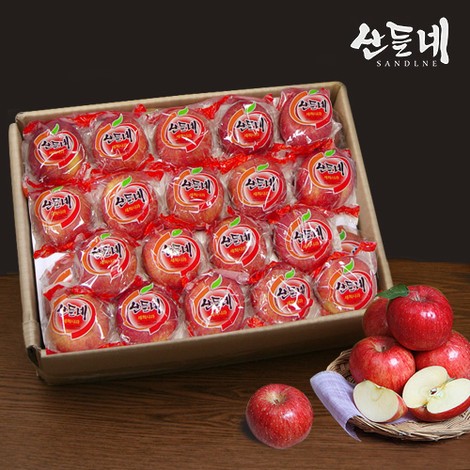 [산들네] 껍질째 먹는 경북 세척사과 5kg 28과내외