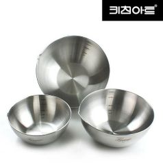 키친아트 피앙세 스텐믹싱볼 3종세트