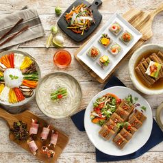 식품명인 김영근 도토리묵 420g X 2팩 외메밀묵/우무묵/묵가루/온육수/양념장