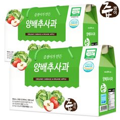 즙쟁이 양배추즙 2박스 60포 양배추사과즙