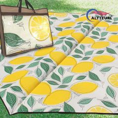 피크닉 매트 육각(양면) 팬시레몬 특대형/캠핑매트/돗자리/방수매트/방수돗자리/에어매트/텐트 매트/두꺼운캠핑매트/캠핑돗자리/야외매트/이너매트/캠핑준비물/피크닉용품/캠핑용품