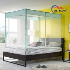 투인원 사각 모기장 세트 민트 소형/모기장텐트/사각모기장/캐노피/침대모기장/대형모기장/침대캐노피/아기모기장/유아모기장/실내모기장/침대방충망