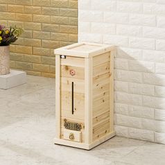 포메리트 편백나무 원목 쌀통 20kg