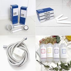 퓨어 워터 필터샤워기 비타민 샤워필터 샤워기호스 수압상승샤워기 2size