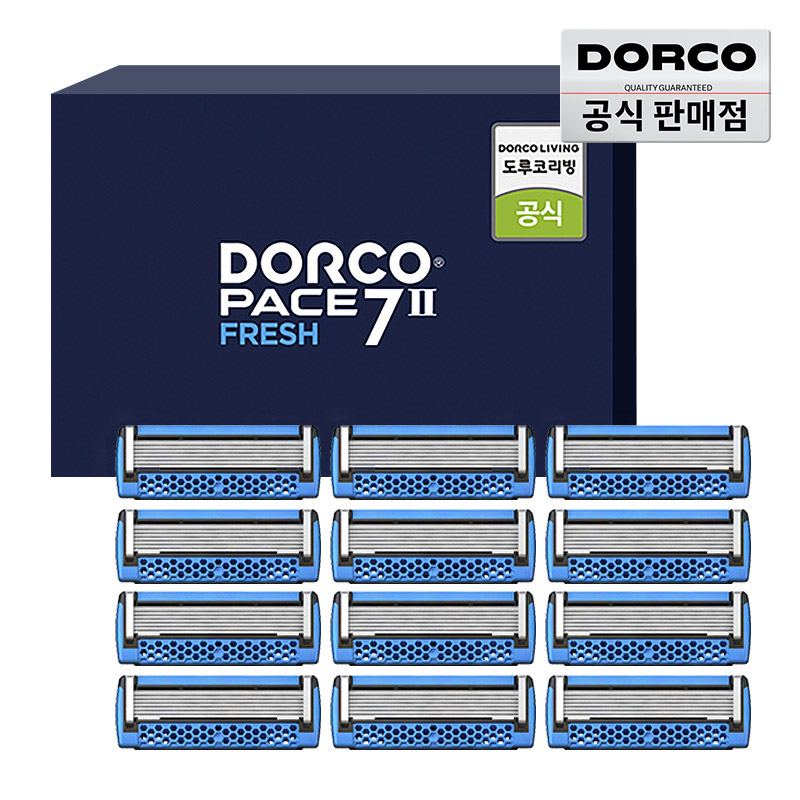[넘버원사자] 도루코 페이스7투 프레시 면도날세트 12입