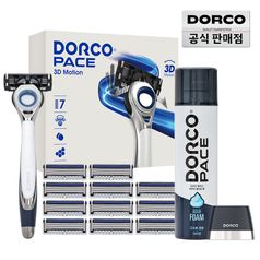 도루코 페이스3D모션 아쿠아 면도풀세트 4호/7중날 풀구성