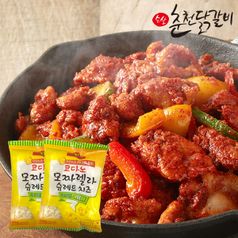국내산 닭으로 만든 순살 춘천닭갈비 1kg x 2팩 + 치즈 2봉