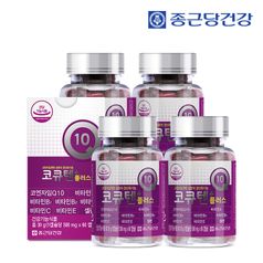 종근당건강 코큐텐 플러스 60캡슐 4병(8개월분)