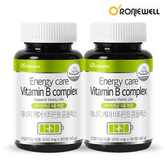 로니웰 에너지케어 비타민B 콤플렉스 90정 x 2개 (총 6개월분)
