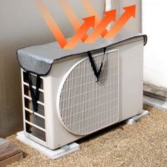 프리미엄 열차단 에어컨 실외기커버 중형 2개