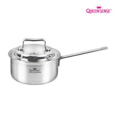 퀸센스 루비 통5중 스텐 편수 냄비 16cm