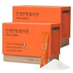 인생한방 콜라겐 4000 프랑스 고함량 저분자 먹는 어린 피쉬 콜라겐 2개월