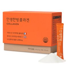 인생한방 콜라겐 4000 프랑스 고함량 저분자 먹는 어린 피쉬 콜라겐 1개월