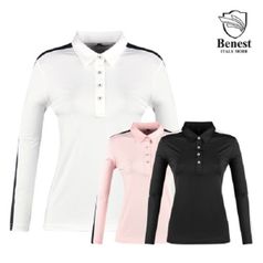 여성 골프의류 골프웨어긴팔 카라티셔츠