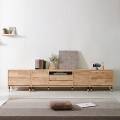 아이앤 렐리 2700 고무나무원목 거실장 FI