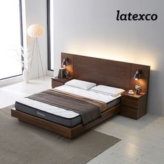 라텍스코 펜허스트 호텔식 침대 Q + 협탁2