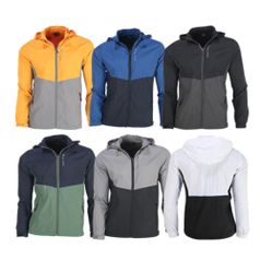 페라어스 남성 후드탈착 하프배색 바람막이