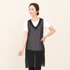 애비뉴투지 엄마옷 브이 쉬폰 시스루 여성 여름 롱 조끼 베스트 V04017